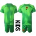 Cheap Netherlands Goalkeeper Home Football Kit Children World Cup 2022 Short Sleeve (+ pants)